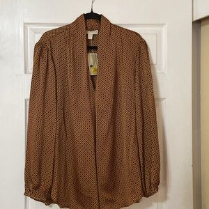 Michael Kors Printed Blouse 2X